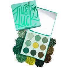 ColourPop Just My Luck Green Eyeshadow Palette Green & Neutral Eyeshadow Palette with Matte & Metallic Finishes High-Pigment Eye Makeup with a Long-Wearing Formula (0.3 oz)