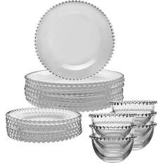 Glass Dinner Sets Dibor Bella Perle Dinner Set 18pcs