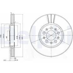 Bremseskiver Delphi BG3035C Bremseskiver