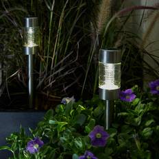 Stainless Steel Garden Ornaments B&Q Grey Stainless Steel Led Outdoor Stake Light - One Size