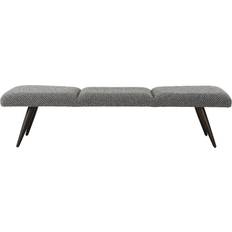 Metals Settee Benches Uttermost Bowtie Charcoal Settee Bench 72.5x18"