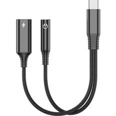 Cables Gear Geek USB C - 3.5mm/USB C Adapter M-F 0.1m