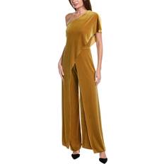 Yellow Jumpsuits & Overalls Summer Casual Solid Color Jumpsuit - Knitted Ribbed Pattern