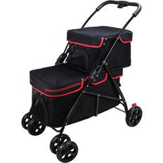 Double stroller Guhpza Double Layer Pet Stroller