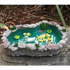 B&Q Garden Decorations B&Q Miniature Family Ducklings Statue - One Size