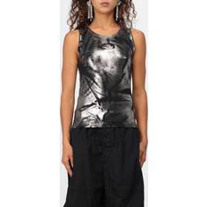 Cuero - Mujer Camisetas & Tops Diesel Logo Tank Top - Black