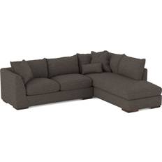 Wayfair Custom Upholstery Humberto Drusky Charcoal Sofa 111" 2pcs 3 Seater