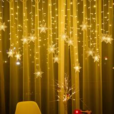 Lapalife Snowflake Fairy Curtain Lights White Weihnachtsleuchte