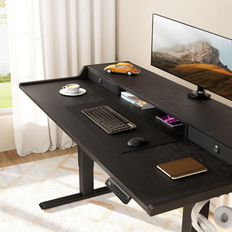 Inbox Zero Ergonomic Electric Standing 47.2" W X 23.7" D Writing Desk 23.7x47.2"