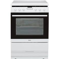 Defrost Function Ceramic Cookers Amica 608CE2TAW White