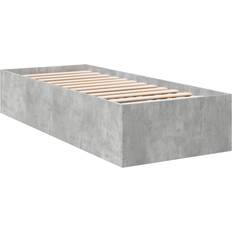 90cm Estructuras de cama vidaXL Concrete Grey Bed Frame 90 x 190 cm