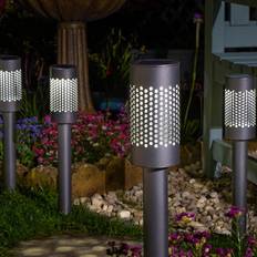 B&Q 4 Pcs Solar Powered Arc Stake Lights - 10 Lumen