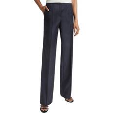 Santorelli Prima Straight Leg Wool-Blend Pant