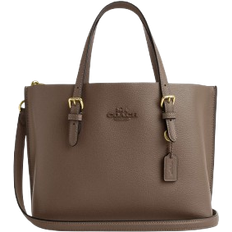 Coach Mollie Tote Bag 25 - Novelty Leather/Gold/Dark Stone