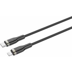 FIXED Mobiltilbehør FIXED METAL USB-C/Lightning MFI flettet kabel 0.5m Sort