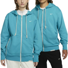 Sportswear Garment - Unisex Sweaters Nike Dri-FIT Full Zip Basketball Hoodie - Teal Nebula/Pale Ivory