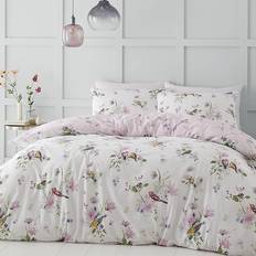 Textiles Catherine Lansfield Bedding Songbird Duvet Cover Pink (200x135cm)