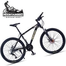 Adult Mountainbikes CZYGPHY Mountain Bicycle 26-Inch Black Gold