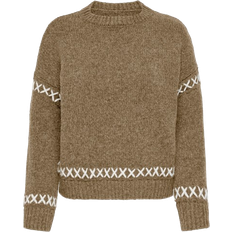 Only Amanda Knitted Pullover - Brown/Malt Ball