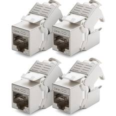 Rj45 cat7 DeleyCON MK5731 1000MHz Cat7 RJ45 - LSA 8-Pin Keystone Jack Module Optimal 4-Pack