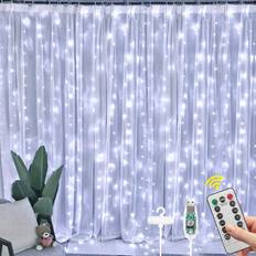 Vicloon Bedroom Curtain Decoration White Ljuslist