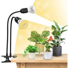 Adjustable arm Table Lamps Sansi Double Head Grow Blackone Table Lamp 22cm