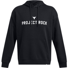 Under Armour Men's Project Rock Icon Fleece Hoodie - Black/White