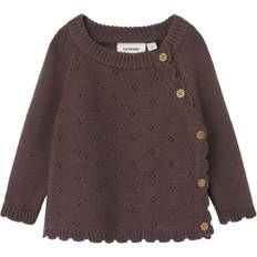 Lil'Atelier Laguna Wrap Knitted Cardigan - Peppercorn (13207925)