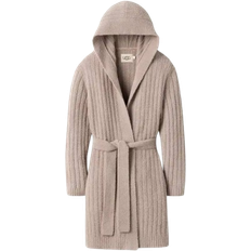 Gray - Women Robes UGG Women's Amari Robe Rib - Granite