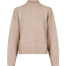 Neo Noir Paulina Knit Blouse - Sand Melange