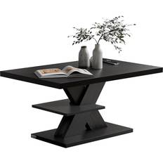 Casaria Detroit Black Coffee Table 50x90cm