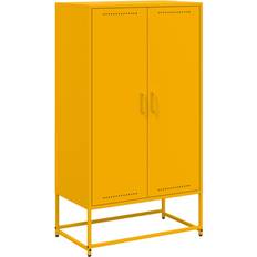 Yellow Sideboards vidaXL 846497 Mustard Yellow Sideboard 68.5x123.5cm