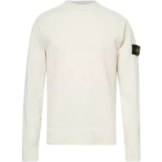 Stone Island Men's Brand Patch Wool Blend Jumper - Plaster