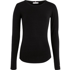 Tommy Hilfiger Boat Neck Slim Long Sleeve T-shirt - Black