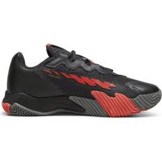 Synthétique Chaussures de sport pour raquette Puma Nova Elite Padel M - Flat Dark Gray/Black/Flat Medium Gray/Active Red