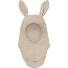 Simple Wool Fleece Balaclava w. Ears - Camel Melange (6550-2044)