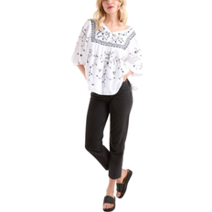 Blue Vanilla Embroidered All Over Blouse - Ivory