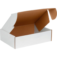 Mailing Boxes Global Industrial 18"x12"x4" Corrugated Tab Lock Literature Mailers 25-pack