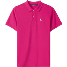 Psycho Bunny Mens Classic Pique Polo Shirt - Wild Berry