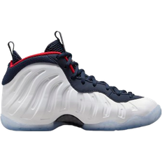 Nike Little Posite One GS - Obsidian/University Red/Metallic Gold/White