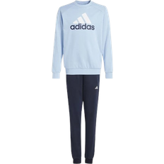 Adidas Junior Essentials Big Logo French Terry Jogger Set - Clear Sky/White Bottom Legend Ink