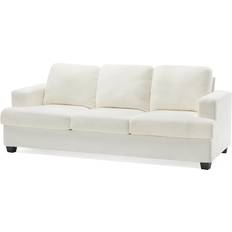 Wade Logan Belosic Off-White Sofa 89" 3 Seater