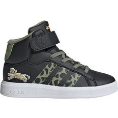 Adidas Kid's Disney Lion King Grand Court Mid - Carbon/Tent Green/Semi Spark