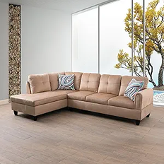 FUOROLA Greene Beige Sofa 106" 2 4 Seater