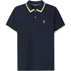 Psycho Bunny Clothing Psycho Bunny Mens Kingsbury Pique Polo Shirt - Navy