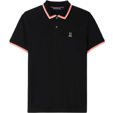 Psycho Bunny Men Clothing Psycho Bunny Mens Kingsbury Pique Polo Shirt - Black