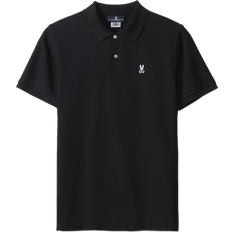 Psycho Bunny Mens Classic Pique Polo Shirt - Black