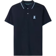 Psycho Bunny Men Polo Shirts Psycho Bunny Mens Houston Pique Polo - Navy