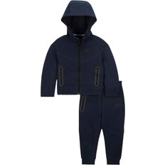 Tracksuits Nike Baby Sportswear Tech Fleece Full Zip Hoodie Set - Obsidian Heather (66L050-UU7)