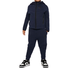 Tracksuits Nike Kid's Sportswear Tech Fleece Full-Zip Hoodie Set - Obsidian Heather (76L050-UU7)